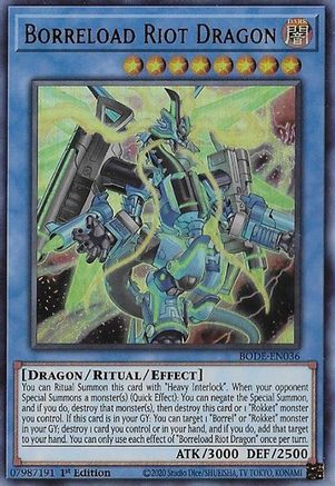 Borreload Riot Dragon (BODE-EN036) - Burst of Destiny 1st Edition