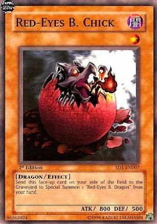Red-Eyes B. Chick (SD1-EN007) - Structure Deck: Dragon's Roar Unlimited