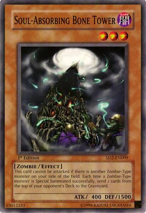 Soul-Absorbing Bone Tower (SD2-EN009) - Structure Deck: Zombie Madness Unlimited