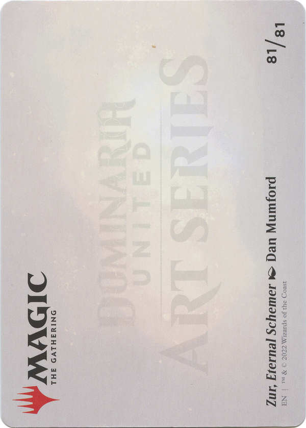 Zur, Eternal Schemer // Zur, Eternal Schemer (ADMU-081) - Dominaria United Art Series (Borderless)