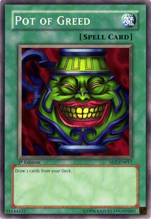 Pot of Greed (SD2-EN017) - Structure Deck: Zombie Madness Unlimited