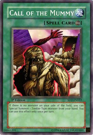 Call of the Mummy (SD2-EN022) - Structure Deck: Zombie Madness Unlimited