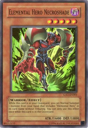 Elemental Hero Necroshade (GX1-EN001) - GX Duel Academy GBA Promo Limited