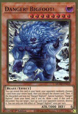 Danger! Bigfoot! (Alternate Art) (MGED-EN018) - Maximum Gold: El Dorado 1st Edition