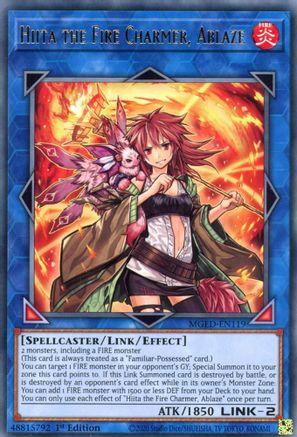 Hiita the Fire Charmer, Ablaze (MGED-EN119) - Maximum Gold: El Dorado 1st Edition