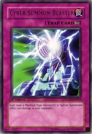 Cyber Summon Blaster (POTD-EN057) - Power of the Duelist 1st Edition