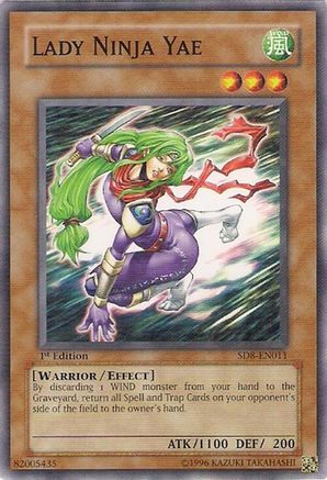 Lady Ninja Yae (SD8-EN011) - Structure Deck: Lord of the Storm 1st Edition