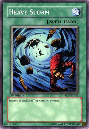 Heavy Storm (SD8-EN022) - Structure Deck: Lord of the Storm 1st Edition