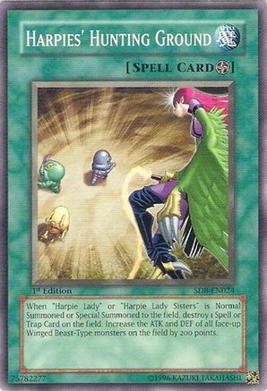Harpies' Hunting Ground (SD8-EN024) - Structure Deck: Lord of the Storm 1st Edition