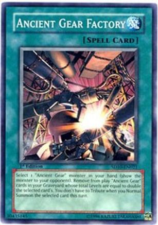 Ancient Gear Factory (SD10-EN021) - Structure Deck: Machine Re-Volt 1st Edition