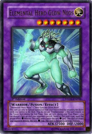 Elemental Hero Glow Neos (STON-EN036) - Strike of Neos 1st Edition