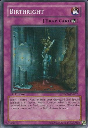 Birthright (STON-EN057) - Strike of Neos 1st Edition