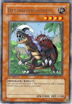 Destroyersaurus (FOTB-EN017) - Force of the Breaker 1st Edition