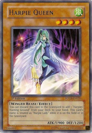 Harpie Queen (FOTB-EN020) - Force of the Breaker 1st Edition