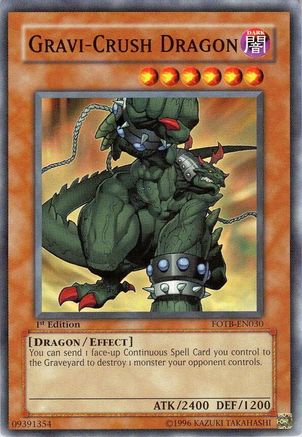 Gravi-Crush Dragon (FOTB-EN030) - Force of the Breaker 1st Edition