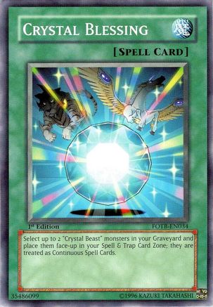 Crystal Blessing (FOTB-EN034) - Force of the Breaker 1st Edition
