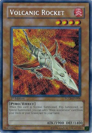 Volcanic Rocket (FOTB-EN000) - Force of the Breaker 1st Edition