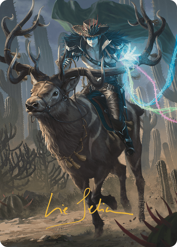 Oko, the Ringleader // Oko, the Ringleader (AOTJ-054) - Outlaws of Thunder Junction Art Series (Borderless) Foil
