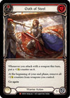 Oath of Steel (Red) [EVR056] (Everfest)  1st Edition Rainbow Foil