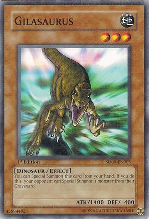 Gilasaurus (SD09-EN005) - Structure Deck: Dinosaur's Rage 1st Edition
