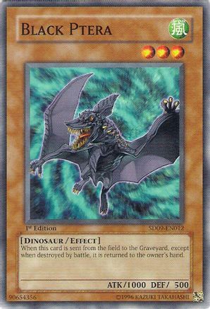 Black Ptera (SD09-EN012) - Structure Deck: Dinosaur's Rage 1st Edition