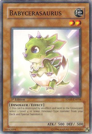 Babycerasaurus (SD09-EN016) - Structure Deck: Dinosaur's Rage 1st Edition