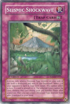 Seismic Shockwave (SD09-EN031) - Structure Deck: Dinosaur's Rage 1st Edition