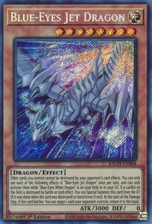 Blue-Eyes Jet Dragon (BACH-EN004) - Battle of Chaos 1st Edition