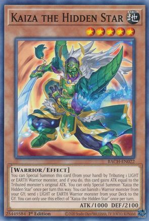 Kaiza the Hidden Star (BACH-EN022) - Battle of Chaos 1st Edition