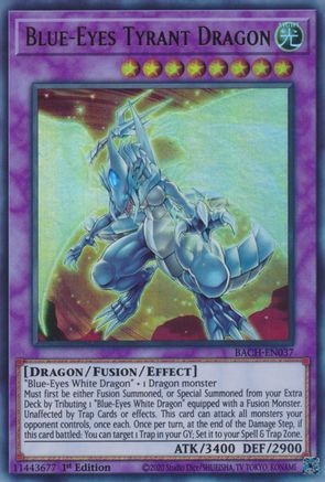 Blue-Eyes Tyrant Dragon (BACH-EN037) - Battle of Chaos 1st Edition