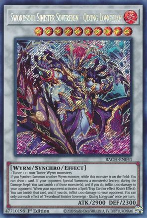 Swordsoul Sinister Sovereign - Qixing Longyuan (BACH-EN041) - Battle of Chaos 1st Edition