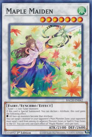 Maple Maiden (BACH-EN042) - Battle of Chaos 1st Edition