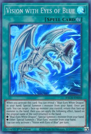 Vision with Eyes of Blue (BACH-EN050) - Battle of Chaos 1st Edition
