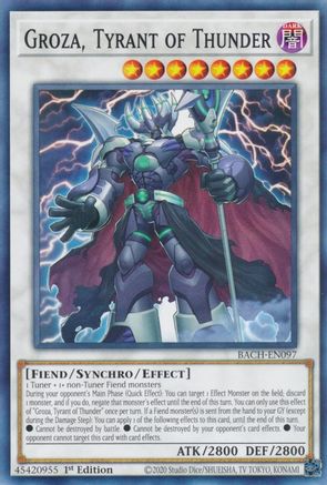 Groza, Tyrant of Thunder (BACH-EN097) - Battle of Chaos 1st Edition