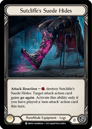 Sutcliffe's Suede Hides [BRI008] (Tales of Aria Briar Blitz Deck)  1st Edition Normal