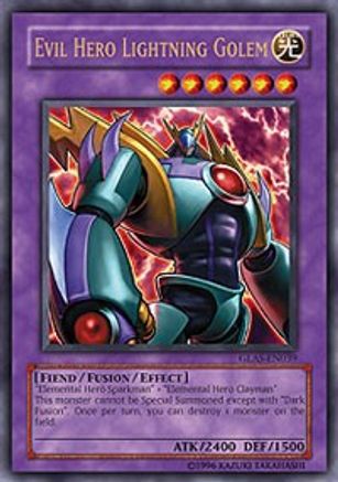 Evil Hero Lightning Golem (GLAS-EN039) - Gladiator's Assault Unlimited