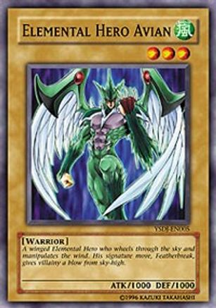 Elemental HERO Avian (YSDJ-EN005) - Starter Deck: Jaden Yuki 1st Edition
