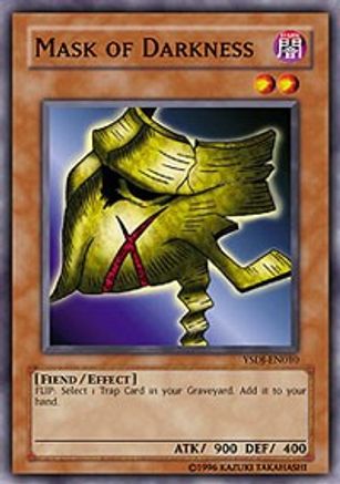 Mask of Darkness (YSDJ-EN010) - Starter Deck: Jaden Yuki 1st Edition