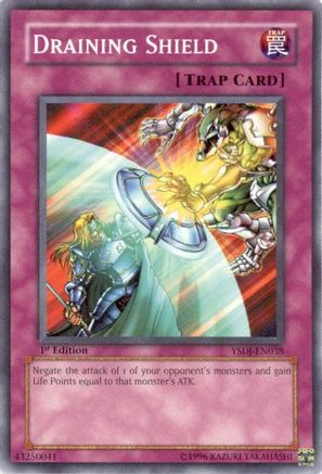 Draining Shield (YSDJ-EN038) - Starter Deck: Jaden Yuki 1st Edition