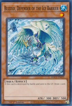 Blizzed, Defender of the Ice Barrier (HAC1-EN029) - Hidden Arsenal: Chapter 1 1st Edition
