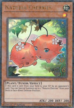 Naturia Cherries (Duel Terminal) (HAC1-EN116) - Hidden Arsenal: Chapter 1 1st Edition