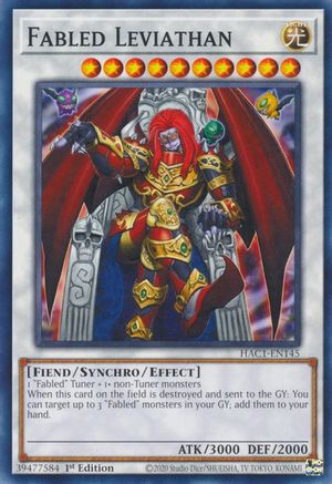 Fabled Leviathan (HAC1-EN145) - Hidden Arsenal: Chapter 1 1st Edition