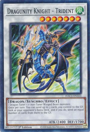 Dragunity Knight - Trident (Duel Terminal) (HAC1-EN164) - Hidden Arsenal: Chapter 1 1st Edition