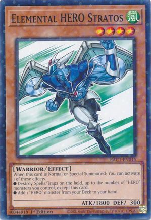 Elemental HERO Stratos (Duel Terminal) (HAC1-EN015) - Hidden Arsenal: Chapter 1 1st Edition