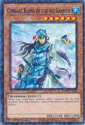 General Raiho of the Ice Barrier (Duel Terminal) (HAC1-EN046) - Hidden Arsenal: Chapter 1 1st Edition