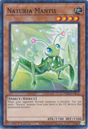 Naturia Mantis (Duel Terminal) (HAC1-EN113) - Hidden Arsenal: Chapter 1 1st Edition