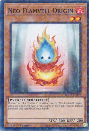 Neo Flamvell Origin (Duel Terminal) (HAC1-EN069) - Hidden Arsenal: Chapter 1 1st Edition