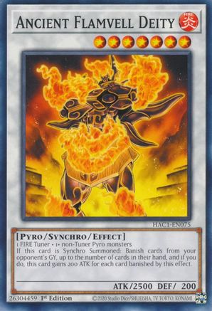 Ancient Flamvell Deity (HAC1-EN075) - Hidden Arsenal: Chapter 1 1st Edition