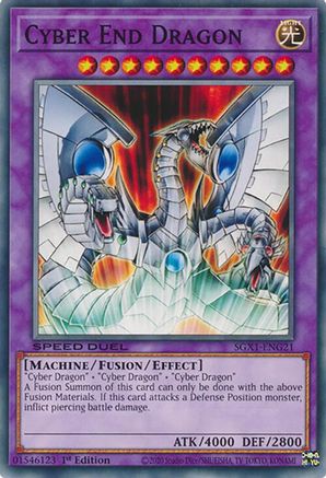 Cyber End Dragon (SGX1-ENG21) - Speed Duel GX: Duel Academy Box 1st Edition