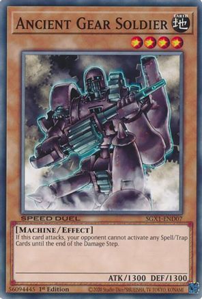 Ancient Gear Soldier (SGX1-END07) - Speed Duel GX: Duel Academy Box 1st Edition